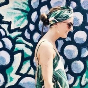 🍑🌴🥥 SHOW ME YOUR MUMU PEACHY PALM WIRED HEAD WRAP 🍑🌴🥥